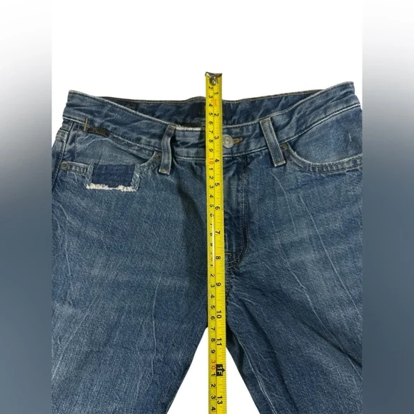 Polo Ralph Lauren Astor Slim Boyfriend Patchwork Distressed Denim Jeans 14 - Picture 8 of 16